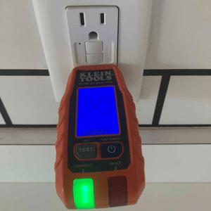 Gfci Outlet Testing During Home Electrical Inspection 1