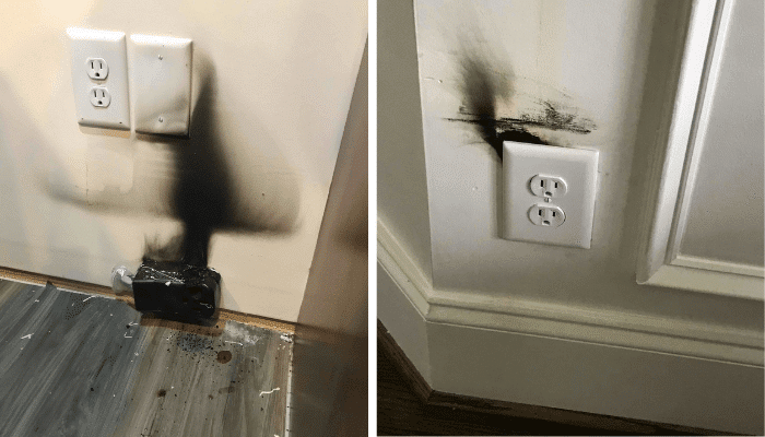 Burnt Outlet