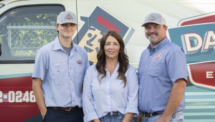 Dawsons Owners With Son