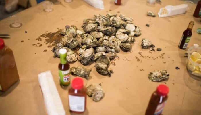 Oysters At Team Cookout