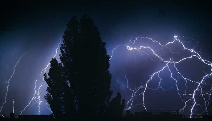 Sky In Lighting Storm